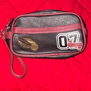 Black and Red Toiletry/cosmetic/clutch Bag